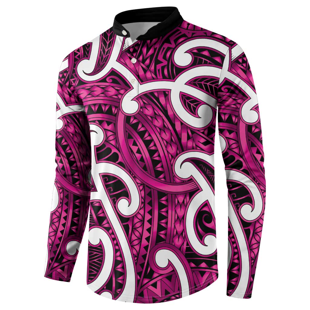 Aotearoa Maori Kowhaiwhai Button Sweatshirt Mawhero Puhoro and Patiki LT9 - Polynesian Pride