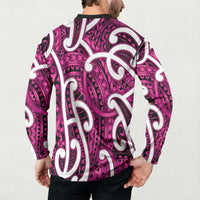 Aotearoa Maori Kowhaiwhai Button Sweatshirt Mawhero Puhoro and Patiki LT9 - Polynesian Pride