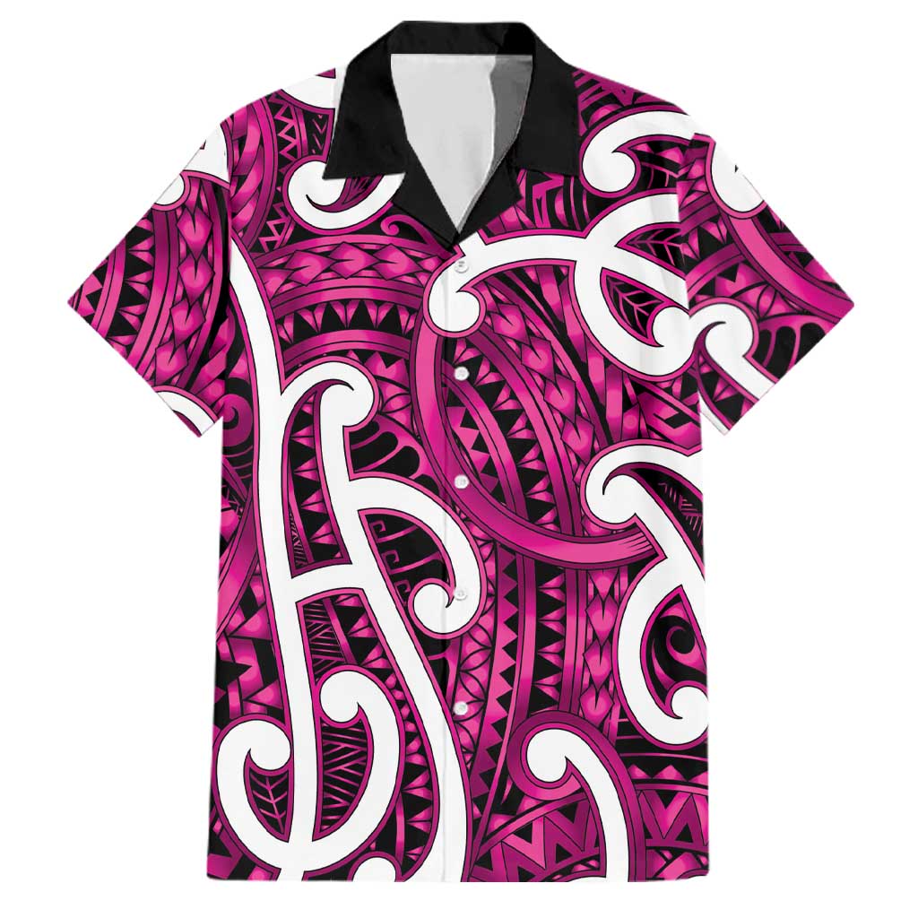 Aotearoa Maori Kowhaiwhai Family Matching Off Shoulder Maxi Dress and Hawaiian Shirt Mawhero Puhoro and Patiki
