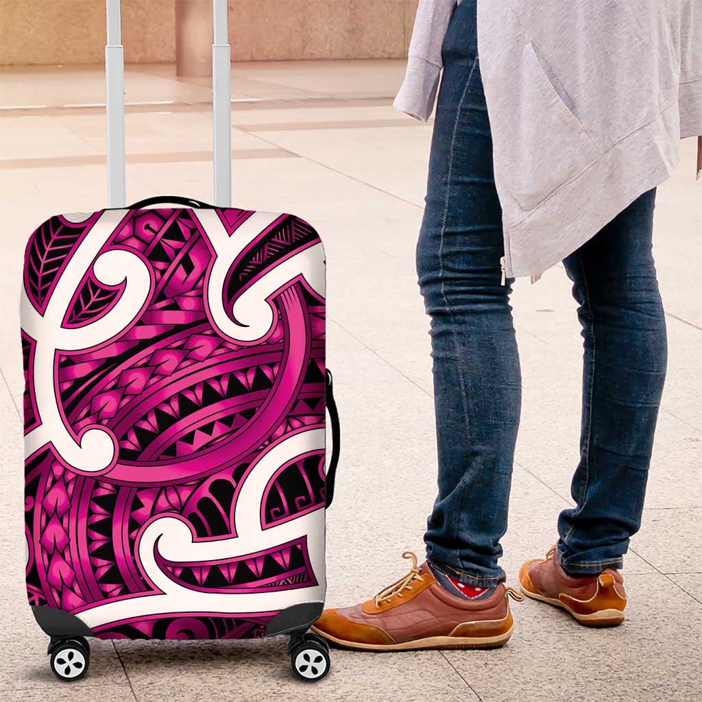 Aotearoa Maori Kowhaiwhai Luggage Cover Mawhero Puhoro and Patiki