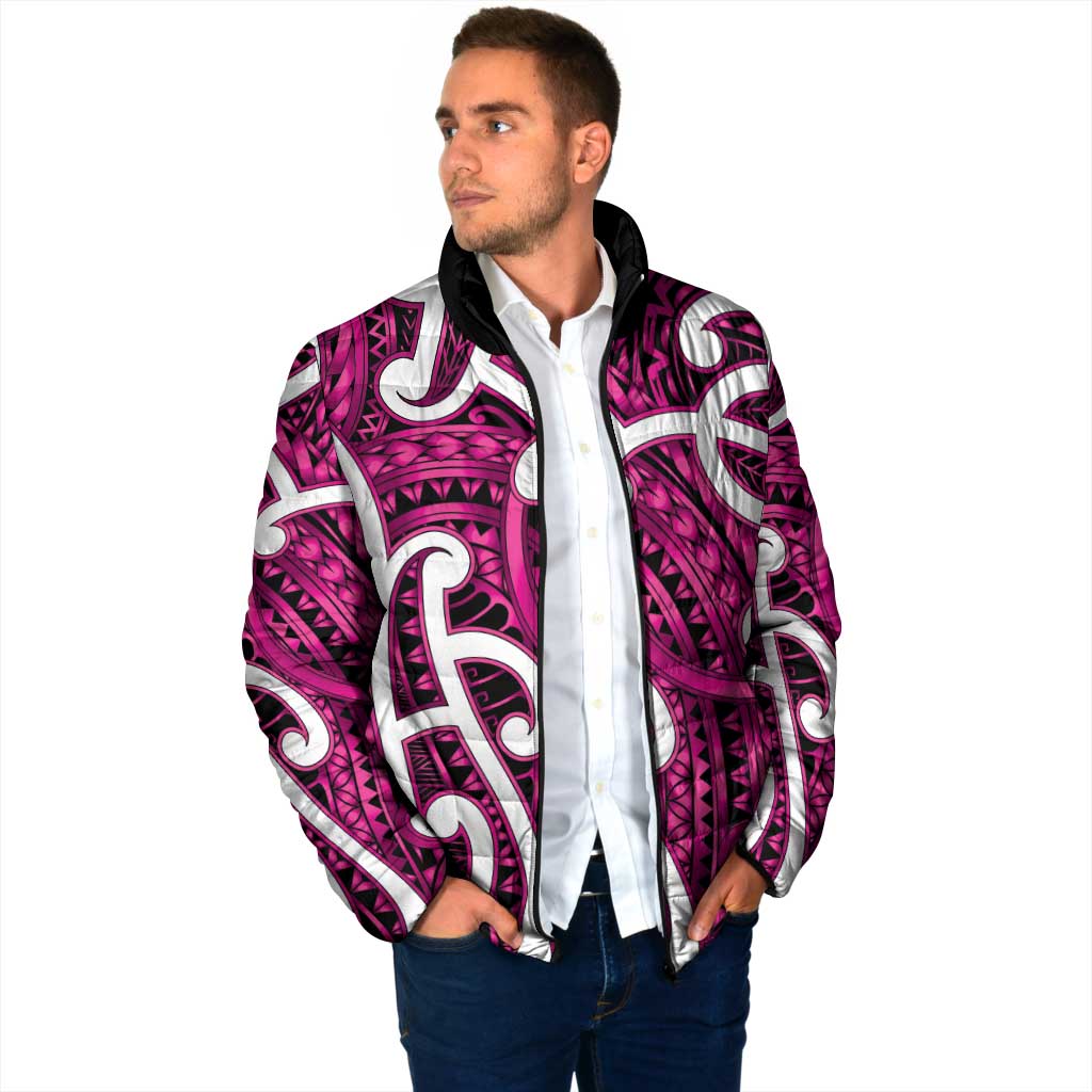 Aotearoa Maori Kowhaiwhai Padded Jacket Mawhero Puhoro and Patiki LT9 - Polynesian Pride