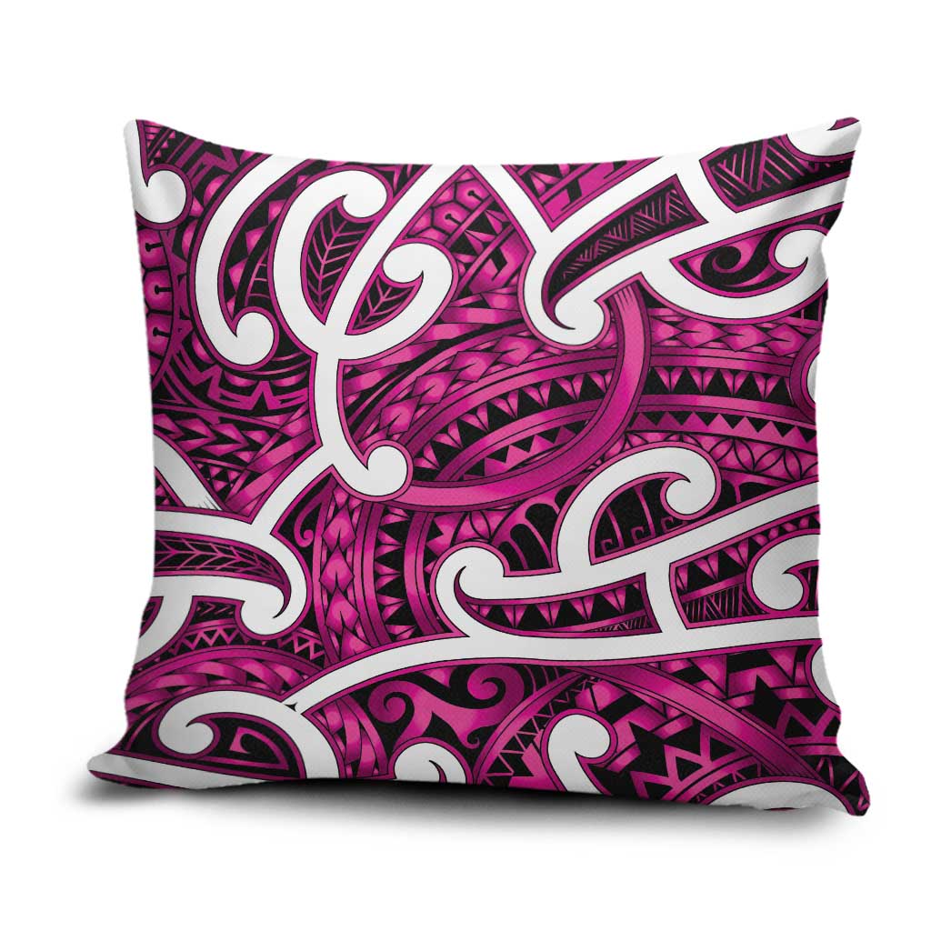 Aotearoa Maori Kowhaiwhai Pillow Cover Mawhero Puhoro and Patiki