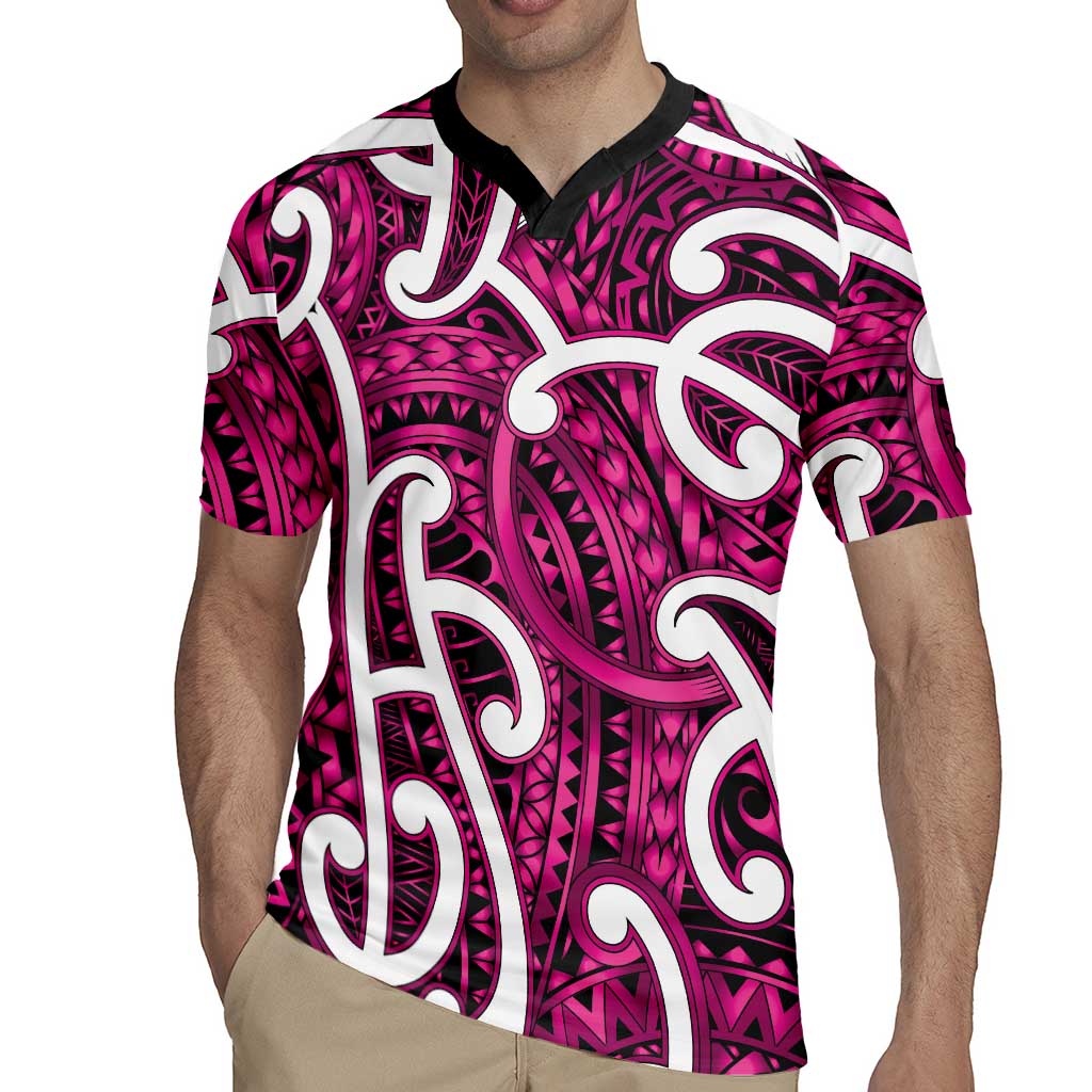 Aotearoa Maori Kowhaiwhai Rugby Jersey Mawhero Puhoro and Patiki LT9 - Polynesian Pride