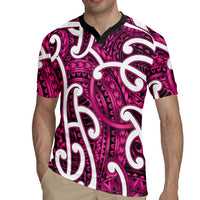 Aotearoa Maori Kowhaiwhai Rugby Jersey Mawhero Puhoro and Patiki LT9 - Polynesian Pride