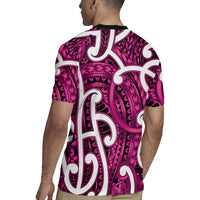 Aotearoa Maori Kowhaiwhai Rugby Jersey Mawhero Puhoro and Patiki LT9 - Polynesian Pride