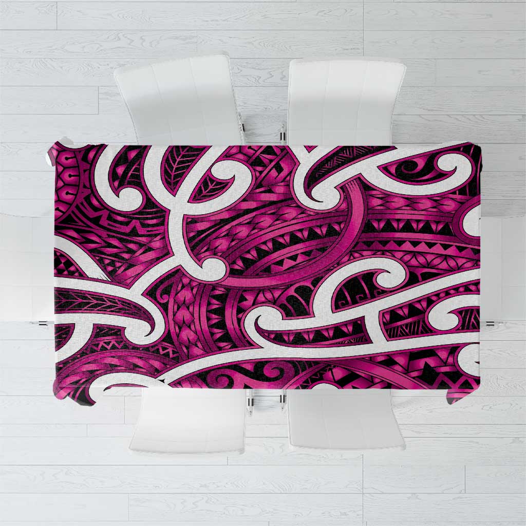 Aotearoa Maori Kowhaiwhai Tablecloth Mawhero Puhoro and Patiki