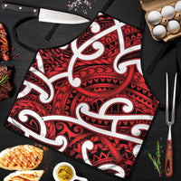 Aotearoa Maori Kowhaiwhai Apron Whero Puhoro and Patiki