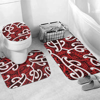 Aotearoa Maori Kowhaiwhai Bathroom Set Whero Puhoro and Patiki