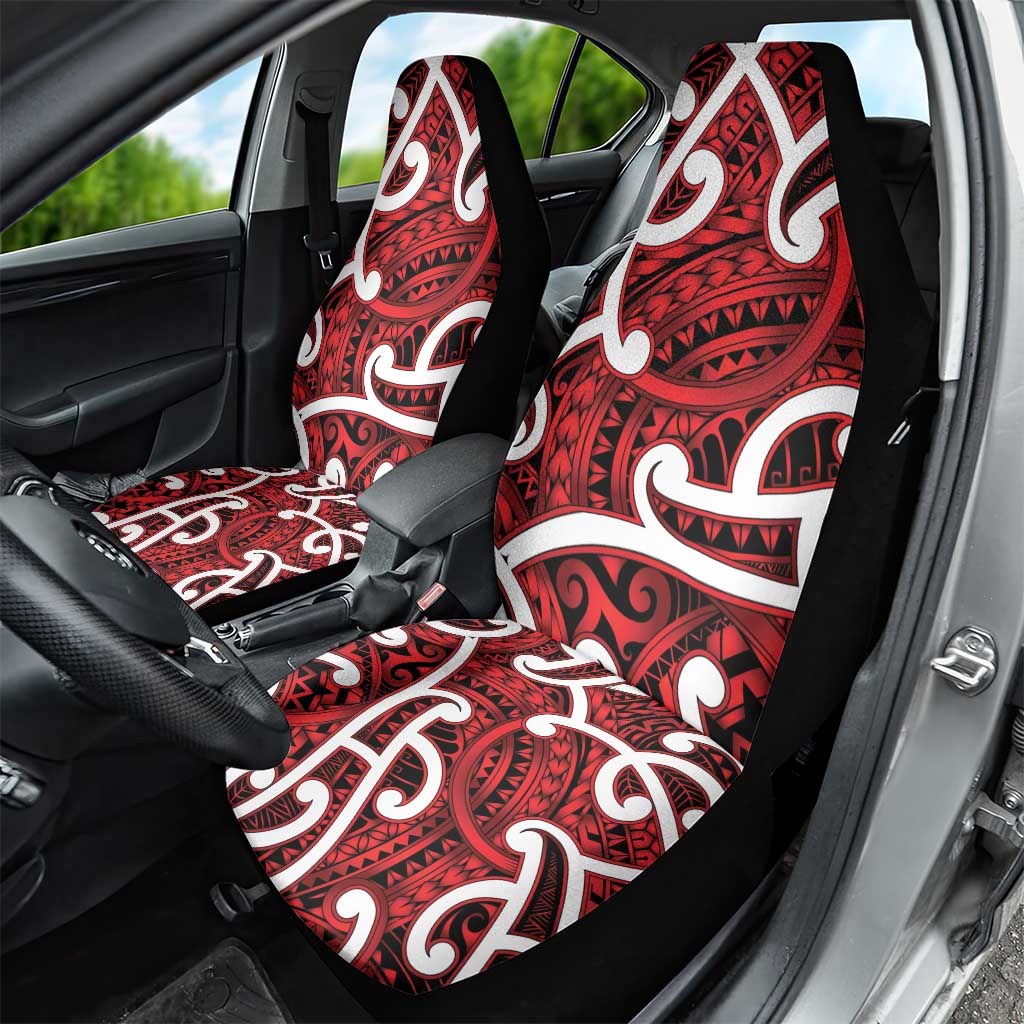 Aotearoa Maori Kowhaiwhai Car Seat Cover Whero Puhoro and Patiki