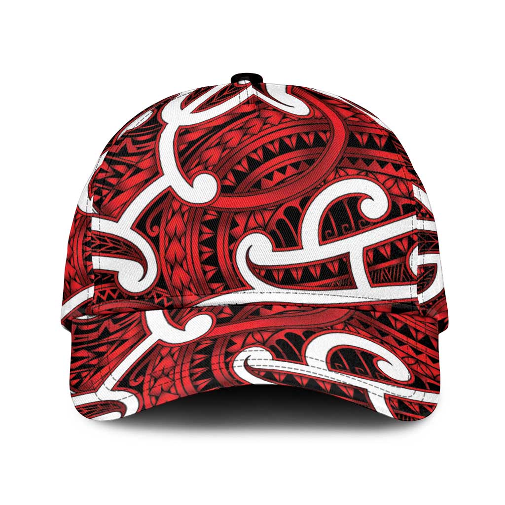 Aotearoa Maori Kowhaiwhai Classic Cap Whero Puhoro and Patiki