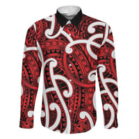 Aotearoa Maori Kowhaiwhai Family Matching Tank Maxi Dress and Hawaiian Shirt Whero Puhoro and Patiki