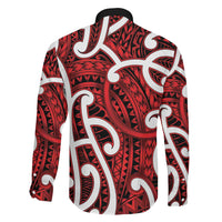 Aotearoa Maori Kowhaiwhai Family Matching Tank Maxi Dress and Hawaiian Shirt Whero Puhoro and Patiki