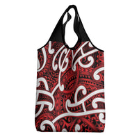 Aotearoa Maori Kowhaiwhai Grocery Bag Whero Puhoro and Patiki LT9 - Polynesian Pride