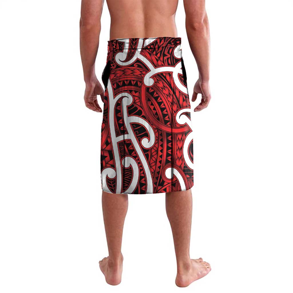 Aotearoa Maori Kowhaiwhai Lavalava Whero Puhoro and Patiki LT9 - Polynesian Pride