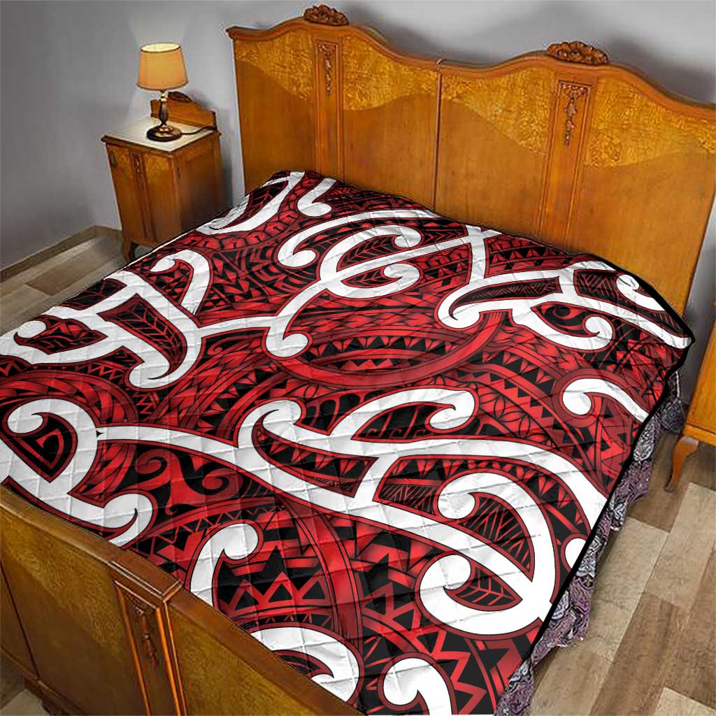 Aotearoa Maori Kowhaiwhai Quilt Whero Puhoro and Patiki LT9 - Polynesian Pride