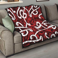 Aotearoa Maori Kowhaiwhai Quilt Whero Puhoro and Patiki LT9 - Polynesian Pride