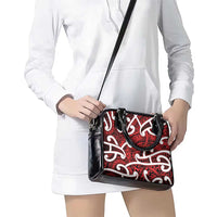 Aotearoa Maori Kowhaiwhai Shoulder Handbag Whero Puhoro and Patiki LT9 - Polynesian Pride