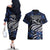 Micronesia Constitution Day Couples Matching Off The Shoulder Long Sleeve Dress and Hawaiian Shirt Since 1979 with Polynesian Hibiscus Pattern