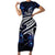 Micronesia Constitution Day Family Matching Short Sleeve Bodycon Dress and Hawaiian Shirt Since 1979 with Polynesian Hibiscus Pattern