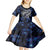 Micronesia Constitution Day Kid Short Sleeve Dress Since 1979 with Polynesian Hibiscus Pattern