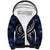 Micronesia Constitution Day Sherpa Hoodie Since 1979 with Polynesian Hibiscus Pattern