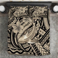 Polynesian Shark Tribal Tattoo Bedding Set Beige Style