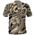 Polynesian Shark Tribal Tattoo Polo Shirt Beige Style