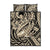 Polynesian Shark Tribal Tattoo Quilt Bed Set Beige Style