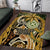 Wallis and Futuna Victory Day Area Rug Since 1945 with Polynesian Platinum Floral Tribal