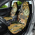 Wallis and Futuna Victory Day Car Seat Cover Since 1945 with Polynesian Platinum Floral Tribal