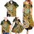 Wallis and Futuna Victory Day Family Matching Summer Maxi Dress and Hawaiian Shirt Since 1945 with Polynesian Platinum Floral Tribal