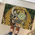 Wallis and Futuna Victory Day Rubber Doormat Since 1945 with Polynesian Platinum Floral Tribal