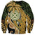 Wallis and Futuna Victory Day Sweatshirt Since 1945 with Polynesian Platinum Floral Tribal