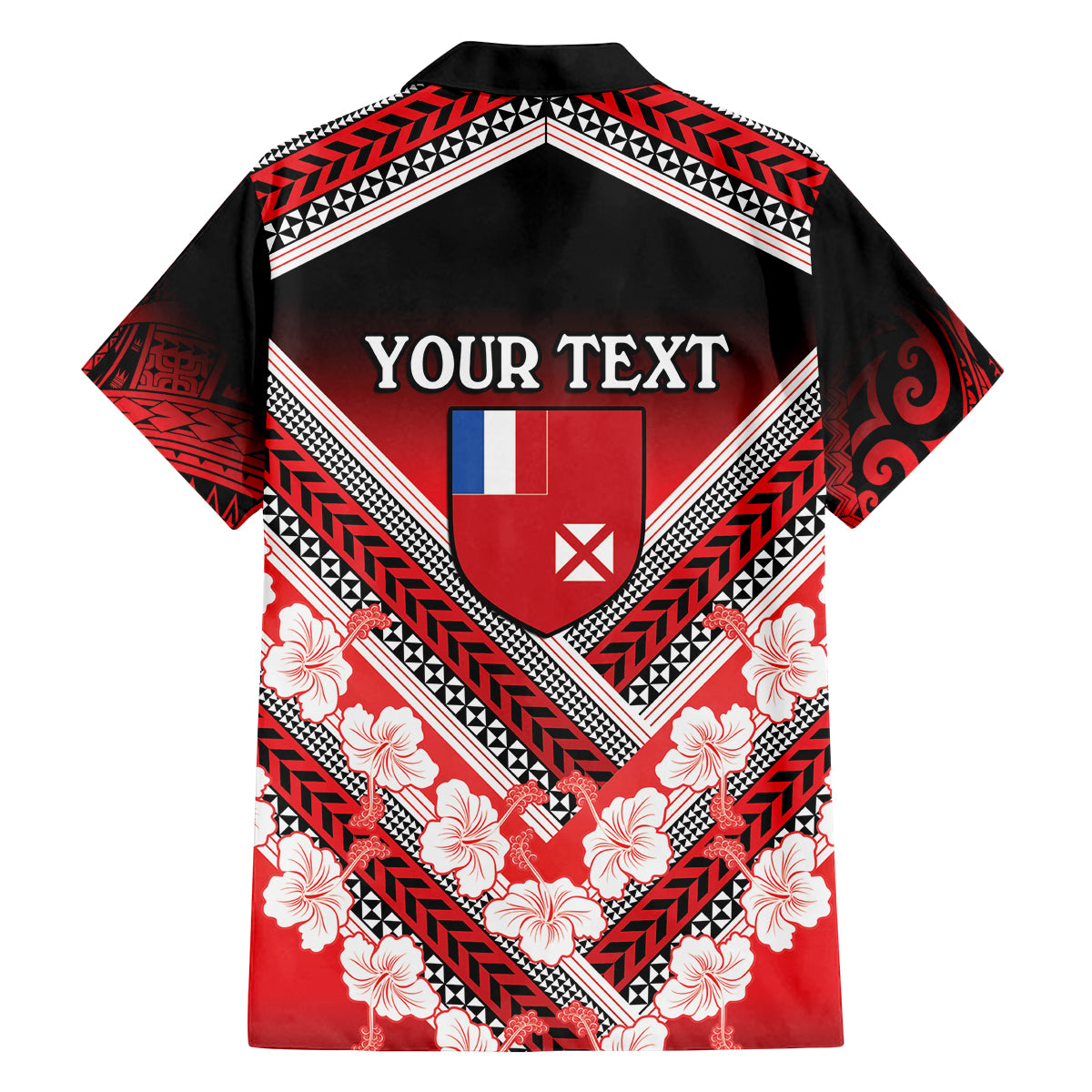 Personalised Wallis et Futuna Family Matching Summer Maxi Dress and Hawaiian Shirt Hibiscus and Polynesian Tribal Tattoos LT9 - Polynesian Pride