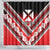 Personalised Wallis et Futuna Shower Curtain Hibiscus and Polynesian Tribal Tattoos