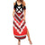 Personalised Wallis et Futuna Summer Maxi Dress Hibiscus and Polynesian Tribal Tattoos