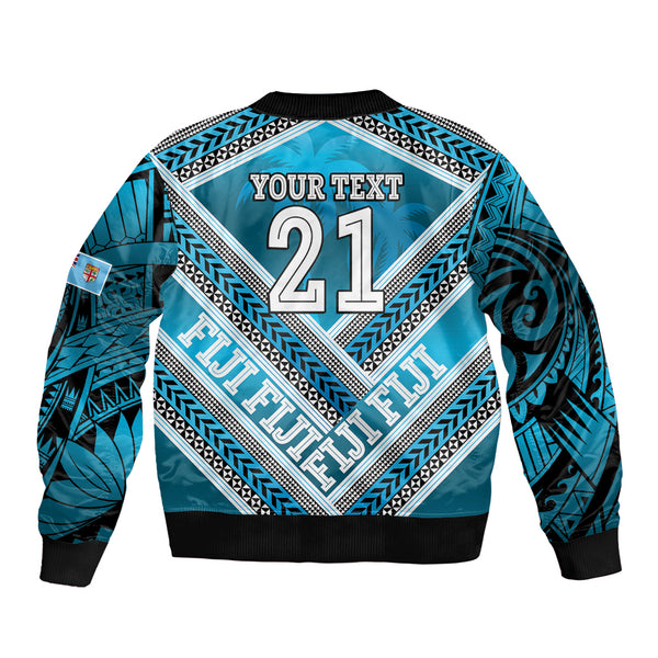 Fiji Islands Bomber Jacket With Polynesian Tribal Happy National Day LT9 main image 1