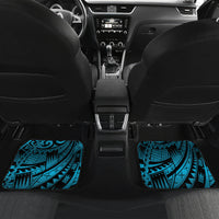 Custom Fiji Rugby Car Mats Fijian Warrior With Polynesian Tribal Tattoos