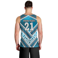 Custom Fiji Rugby Men Tank Top Fijian Warrior With Polynesian Tribal Tattoos