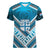 Custom Fiji Rugby Women V Neck T Shirt Fijian Warrior With Polynesian Tribal Tattoos