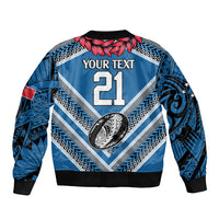 Custom Manuma Samoa Rugby Bomber Jacket Ula fala Samoan Siva Tau Tribal LT9 - Polynesian Pride