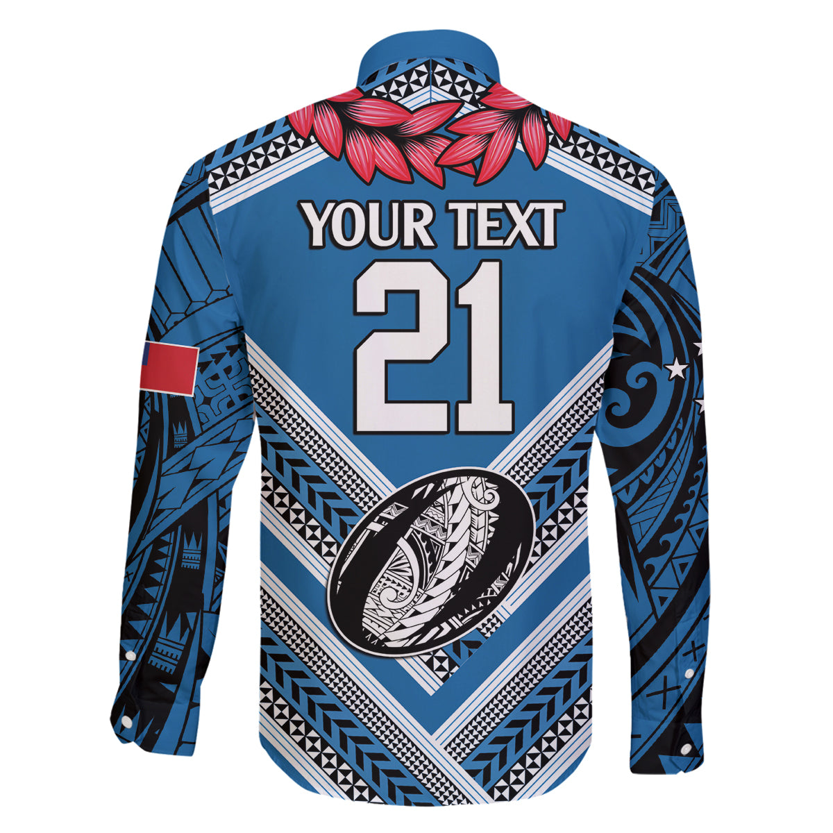 Custom Manuma Samoa Rugby Family Matching Mermaid Dress and Hawaiian Shirt Ula fala Samoan Siva Tau Tribal