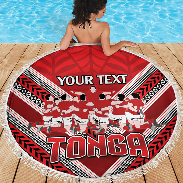 Tonga Beach Blanket Tapa Motif