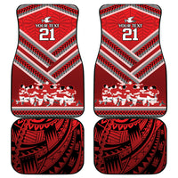 Custom Tonga Rugby Car Mats Tonga Sipi Tau Ngatu Tribal Pattern