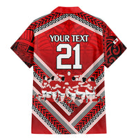 Custom Tonga Rugby Family Matching Mermaid Dress and Hawaiian Shirt Tonga Sipi Tau Ngatu Tribal Pattern