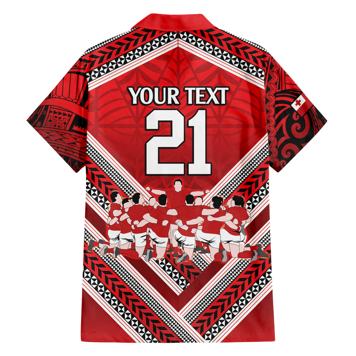 Custom Tonga Rugby Family Matching Off Shoulder Maxi Dress and Hawaiian Shirt Tonga Sipi Tau Ngatu Tribal Pattern LT9 - Polynesian Pride