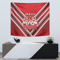 Custom Tonga Rugby Tapestry Tonga Sipi Tau Ngatu Tribal Pattern