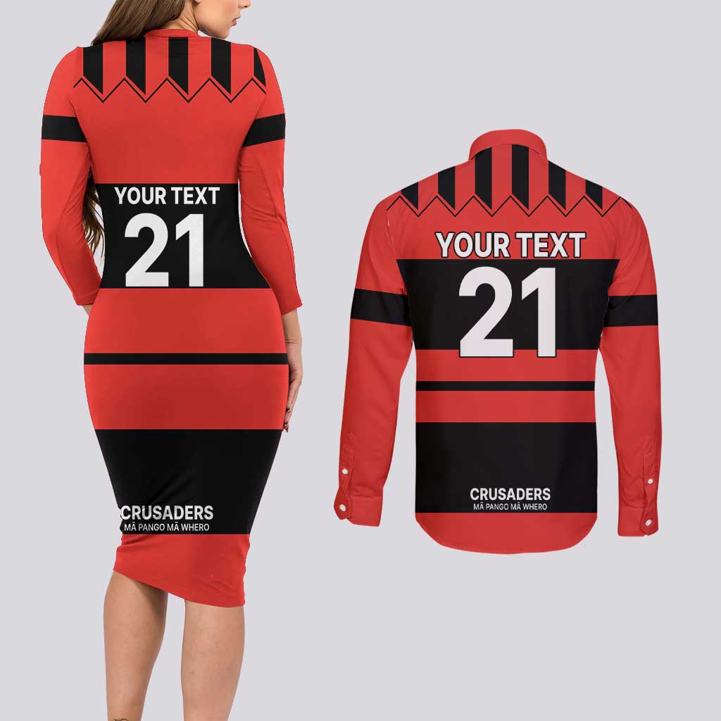 New Zealand Rugby Pacific Custom Couples Matching Long Sleeve Bodycon Dress and Long Sleeve Button Shirt Whatumoana Classic Retro 2025
