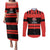 New Zealand Rugby Pacific Custom Couples Matching Puletasi and Long Sleeve Button Shirt Whatumoana Classic Retro 2025