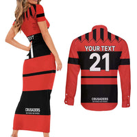 New Zealand Rugby Pacific Custom Couples Matching Short Sleeve Bodycon Dress and Long Sleeve Button Shirt Whatumoana Classic Retro 2025